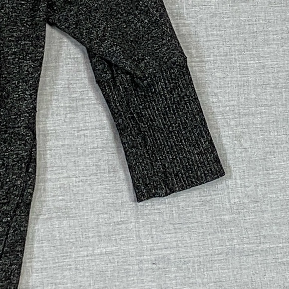 Hyba 3/4 Sleeve Sweater Sz 2X Dark Heather Gray Pockets Stretchy - Picture 8 of 11